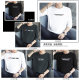 Modal long-sleeved t-shirt men's printing trend autumn gray top clothes autumn clothes inner bottoming shirt autumn clothes small shirt