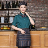 Официант фронтальный зал рабочую одежду Qiu Hotel Coffee West Ресторан ресторан костюм торт торт торт ресторан страстные рабочие рабочие с длинным рукавом