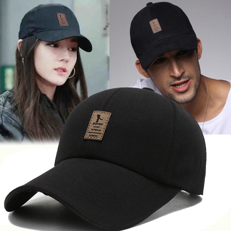 Peaked cap ins tide brand spring and summer women's casual all-match black men's hip-hop Korean version show face small net red baseball cap