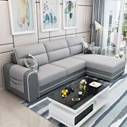 Đông mua sofa vải căn hộ nhỏ góc nhà ba người kết hợp phòng khách khép kín đơn giản hiện đại nội thất sofa - Nội thất văn phòng