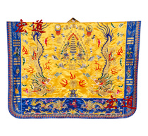 Taoist instruments short coats small sleeves small sleeves white clothes Lotus crowns new full gold imitation handmade double dragon clothes