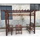 Gazebo Gỗ Nhà gỗ Biệt thự Cột gỗ Ngoài trời Vườn nhà Ghế gỗ Nội thất Gazebo Cảnh quan - Bàn ghế ngoài trời / sân