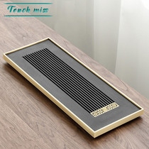Touch Miss whole piece natural Wujin Stone tea tray simple household light luxury drainage stone kung fu tea table tea tray