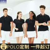 Летняя хлопковая футболка polo для работы, рабочая одежда, короткий рукав, с печатью вашего логотипа