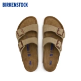 BIRKENSTOCK Импортные кожаные тапочки подходит для мужчин и женщин, Германия, мягкая подошва