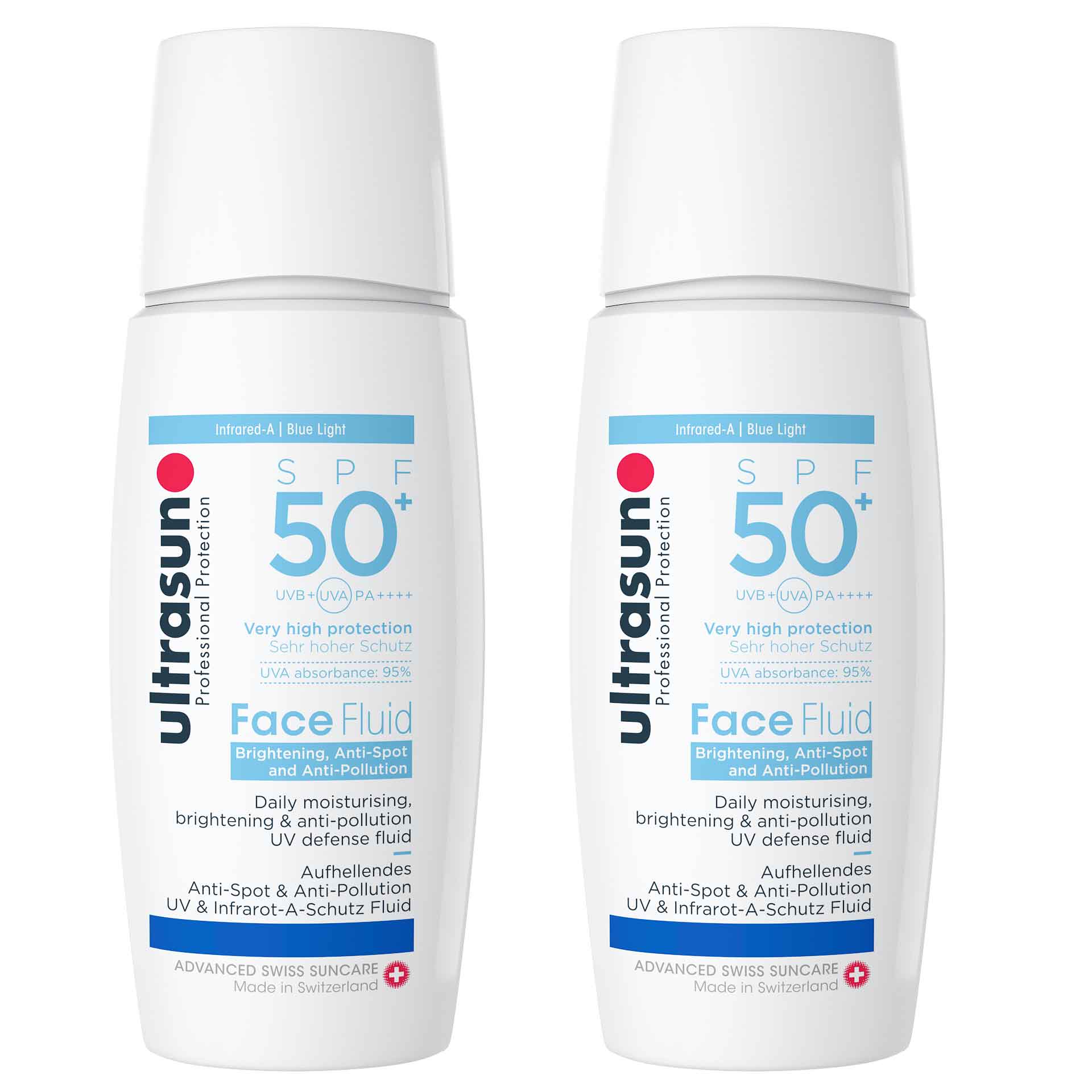 ultrasun优佳小蓝盾双支水感隔离防晒乳面部防晒霜SPF50敏感肌
