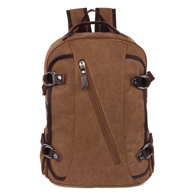 Inscriptions double shoulder bag men's boomer card casual minimalist canvas personality fashion Shoulder Bag Junior High School High School Student School Bag