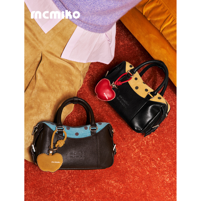 Mcmiko【Fun·Spotted Bag】Original Color-Blocked Retro Suede Mini Crossbody Phone Bag Mcmiko【Fun·Spotted Bag】Original Color-Blocked Retro Suede Mini Crossbody Phone Bag