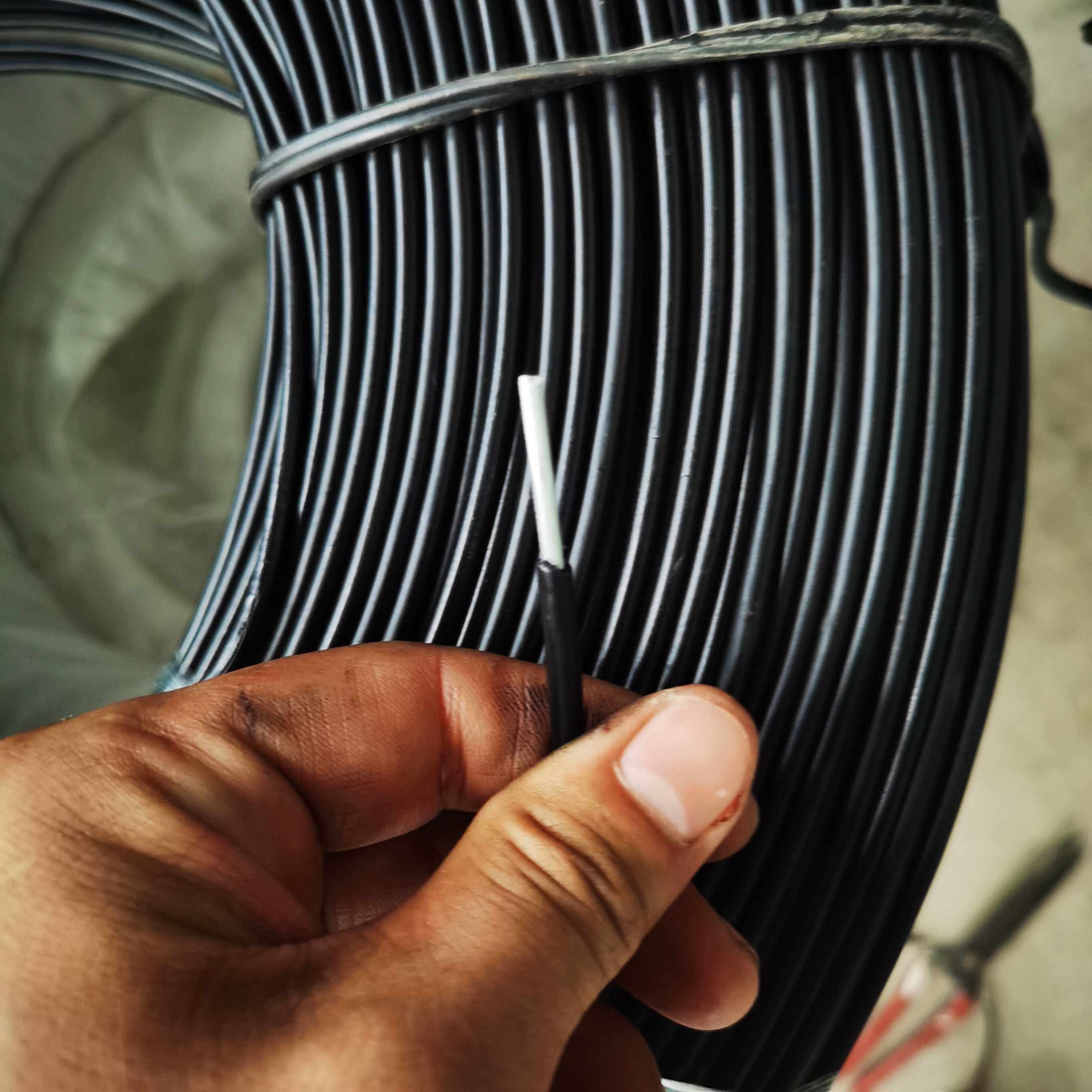 Manufacturer plastic steel wire polyethylene waterproof anti-rust anti-aging tension line per roll of 1000 meter fruit tree pull wire