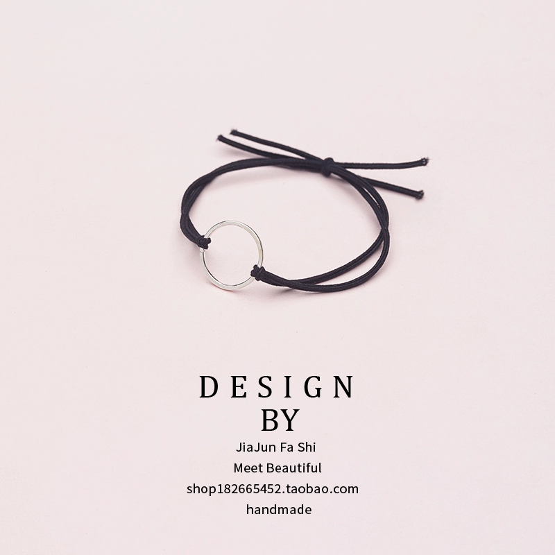 JIAJUN headband da Hàn Quốc tươi đơn giản vòng đeo tay phụ kiện tóc kép sử dụng tóc dây cô gái cá tính nhẫn tóc hoang dã - Vòng đeo tay Clasp vòng gỗ huyết long