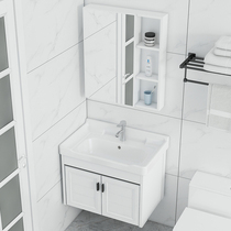 Toilet washbasin Single basin Simple small apartment bathroom washbasin sink balcony household washbasin cabinet combination