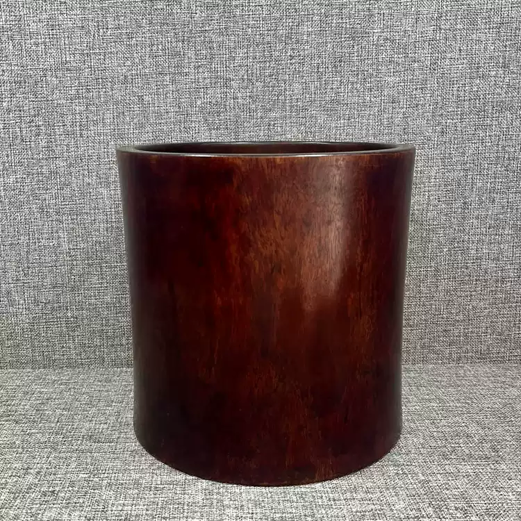 古董老黄花梨笔筒老木器传世清代海南黄花梨大笔筒老