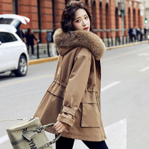 Down cotton dress Womens mid-2021 Winter dress New womens dress cotton padded jacket overcomes exploits winter cotton coat jacket