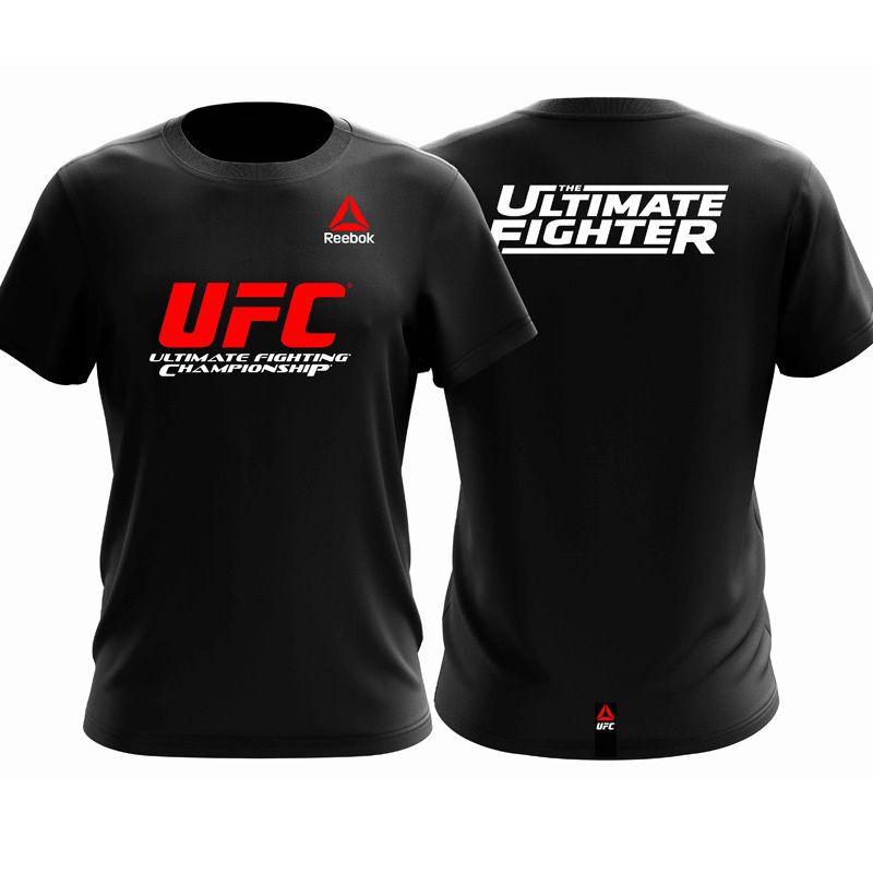 Ufc Fighting T-Shirt Mixed Martial Arts Men's and Women's Short-Sleeved Boxing Sports Training Tops