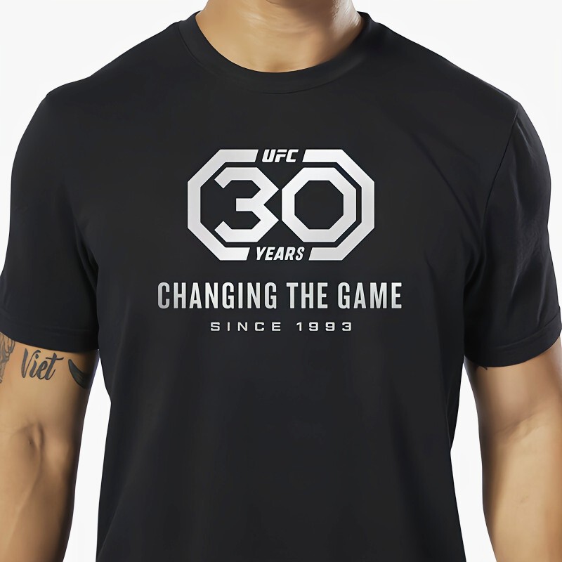 Ufc 30Th Anniversary Short Sleeve Fighting Boxing Mma Pure Cotton Black Sports T-Shirt Ufc 30Th Anniversary Short Sleeve Fighting Boxing Mma Pure Cotton Black Sports T-Shirt