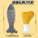 Cat Toys Without Catnip for Kittens and Young Cats, Chew Sticks for Teeth Grinding, Self-Entertainment, Boredom Relief, Fish-Shaped Cat Teaser Sticks, Sound-Making Chicken Leg Toys