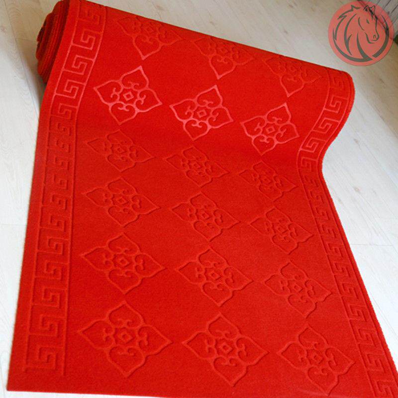 Red Carpet Thickened Non-slip Yingbin Wedding Celebration Red Carpet Opening Shop Doorway Red Carpet Disposable Wedding Stage