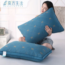 Vacuum compression pillow core high pillow thickened high pair of home non-collapse hotel high rebound soft Super Soft