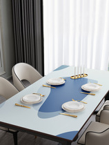 Tea table mat 2020 new desktop protection mat table mat waterproof scrub leather oil proof table