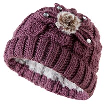 Old man winter hat winter female grandmother knitted warm cap in old age plus wool wire old lady cotton cap