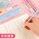 Комплект для школьников, ластик для карандашей, линейка, детские обучающие канцтовары, 5 шт