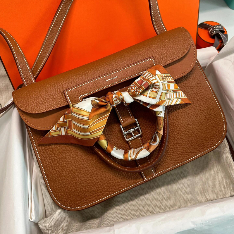 Purely Handmade Waxed Thread Imported Tc Leather Saddle Bag for Women 2026 New Model 25 Lychee Pattern Bag Single Shoulder Crossbody Bag with a High-End Feel