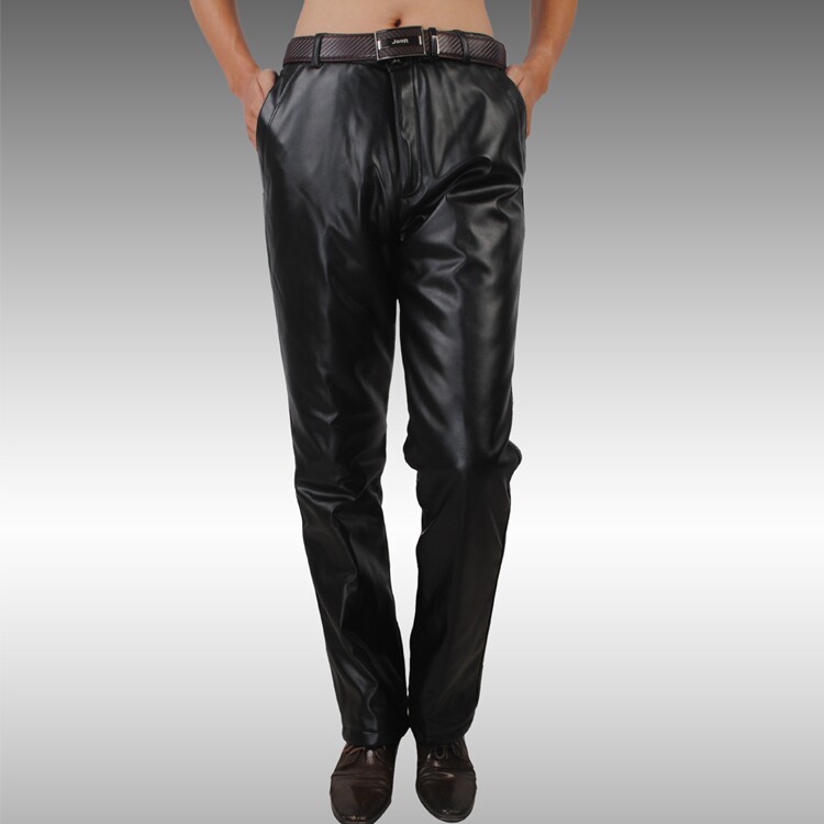 Pantalon cuir homme droit pour hiver - Ref 1480814 Image 13