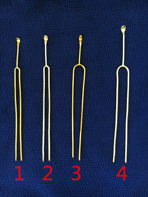 Guizhou Miao Miao silver hair Hairpin Rod Silver Brass Step Shake Head Accessories DIY Ornament Accessories Pure Hand