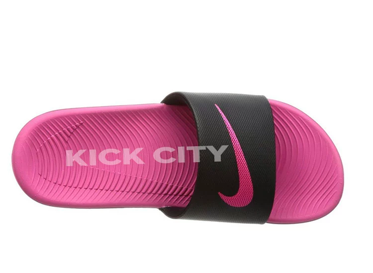 Hongfei Sports Nike Kawa Slide Black Red Giày nữ GS Sports Beach Dép 819353-001