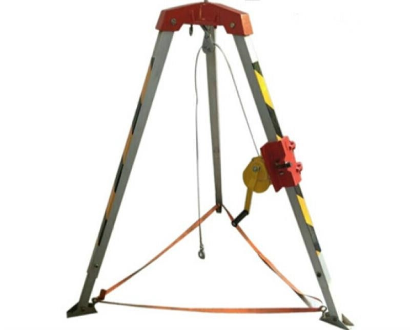 Rescue Tripod Fire Aluminum Alloy Tripod Limited Space Operation Wellhead Probe Cave Bracket Aluminum Alloy