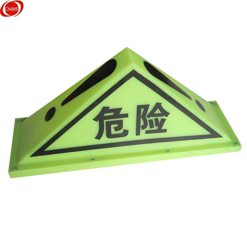 Conspiracy Nightlight Indication With Magnetic Suction Type Dangerous Goods Triangle Roof Light Oil Tanker Dangerous Transport Sign Lamp