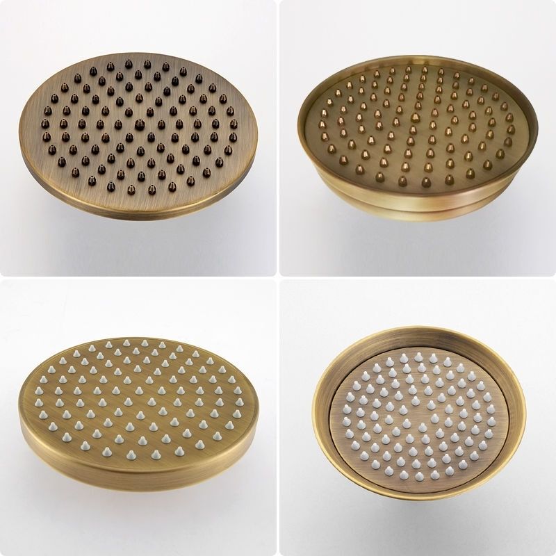 Stainless Steel Antique European-Style Shower Head, Large Showerhead, Antique Copper Showerhead, Top Spray, Retro Showerhead, Universal