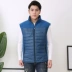 Mùa thu và mùa đông overalls nam vest bông xưởng xưởng sửa chữa máy bảo hiểm lao động chuyển phát nhanh vận chuyển vest ấm dụng cụ áo ba lổ Áo vest cotton