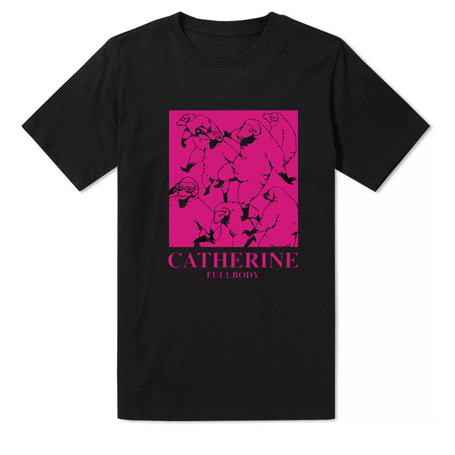 Catherine Rich Taste Game Catherine FullBody ເກມອະນິເມຊັນ ເສື້ອທີເຊີດຝ້າຍແຂນສັ້ນ