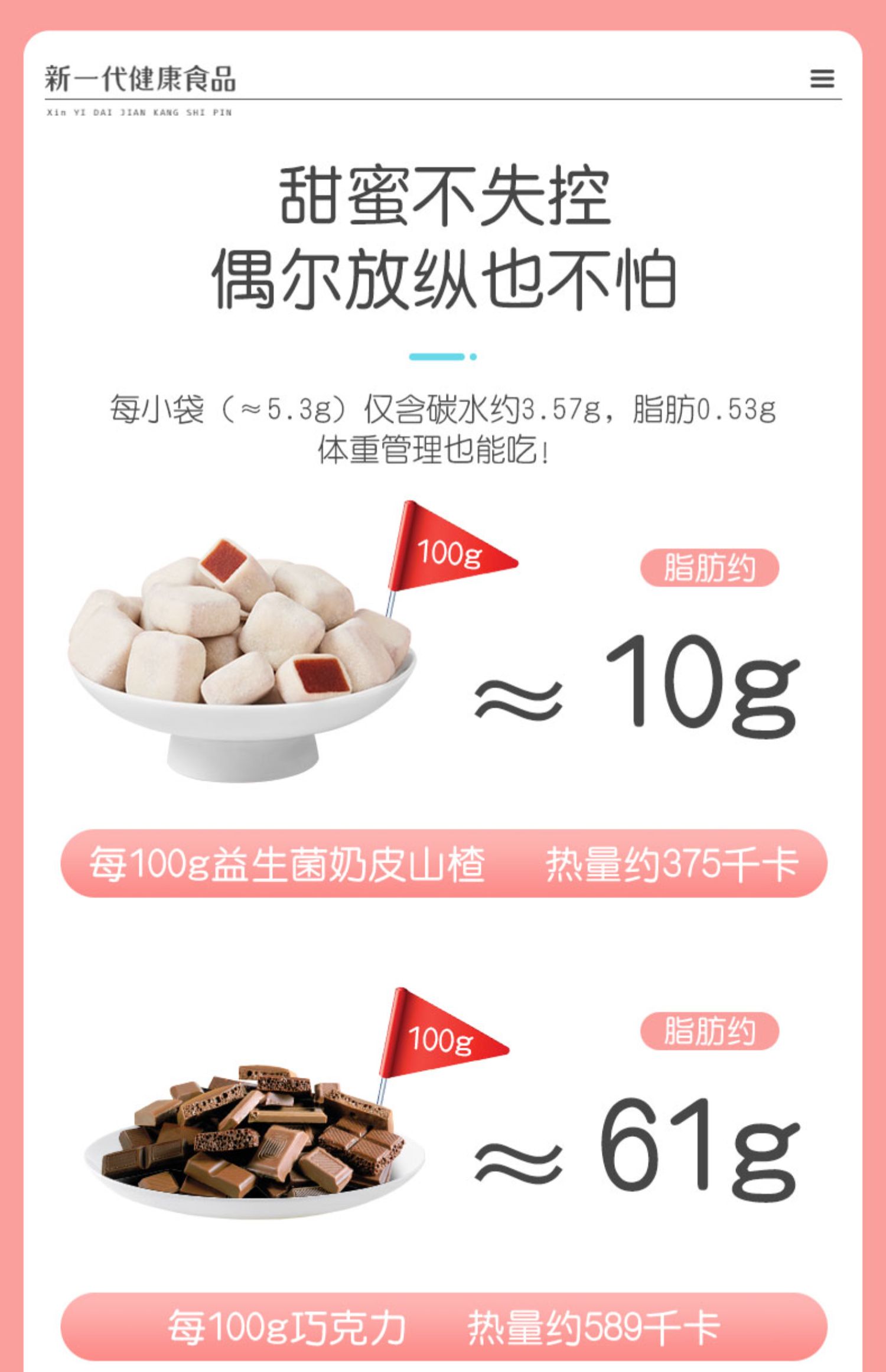 【拍三件】好想你奶皮山楂128g*3