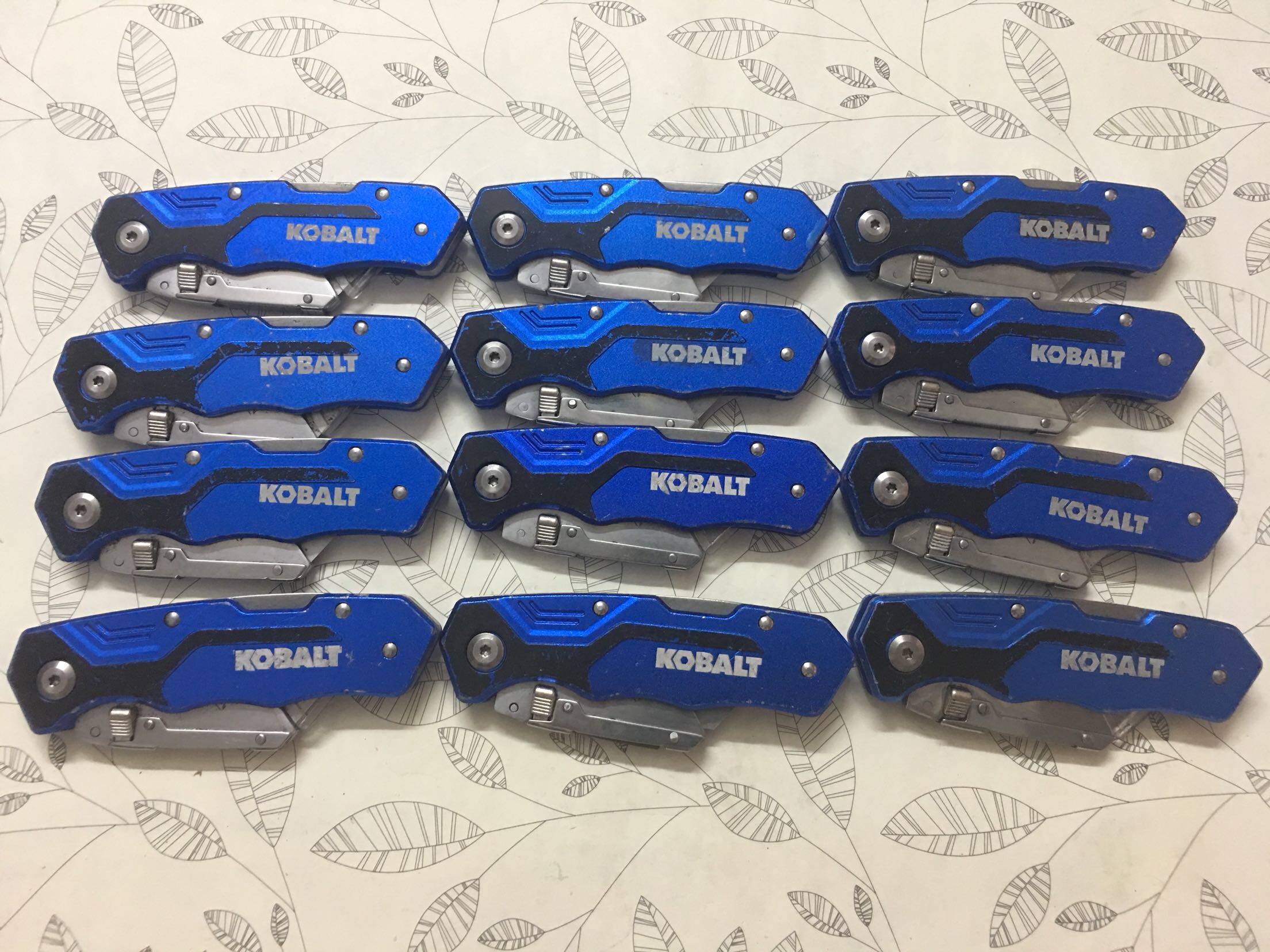 Special price USA KOBALT Kaubert Meiworked knife full metal heavy folding beauty work knife cut paper knife