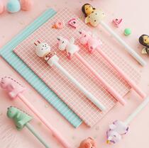 Pen Student girl girl heart pen Cute super cute Korean version creative best friend pen girl cartoon unicorn