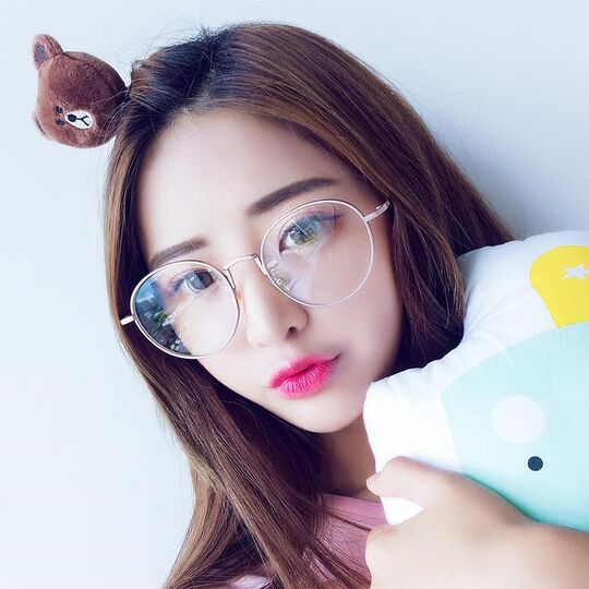 Korean Style Glasses for Women, Student Internet Celebrity Tiktok Style, Men's Plain Glasses, Retro Glasses Frame, Harajuku Large Frame Eyeglasses