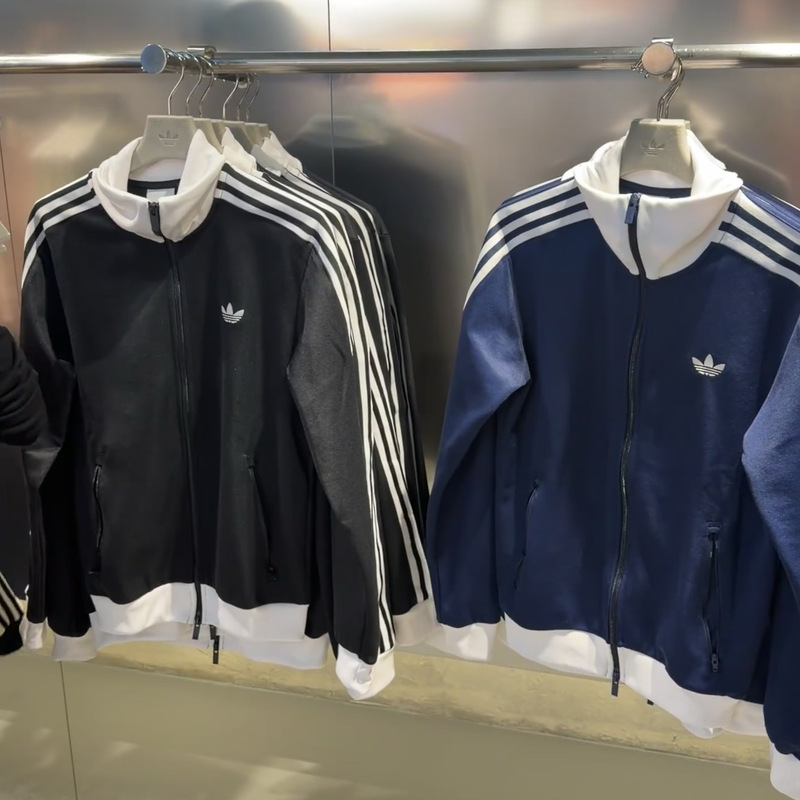 Korean Version of Adidas Adidas Clover Jacket for Men and Women Retro Casual Sports Jacket Ke3527Ke3526