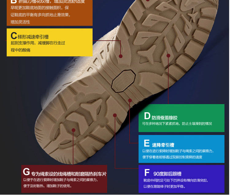 Boots militaires en cuir - porter - Ref 1397123 Image 15