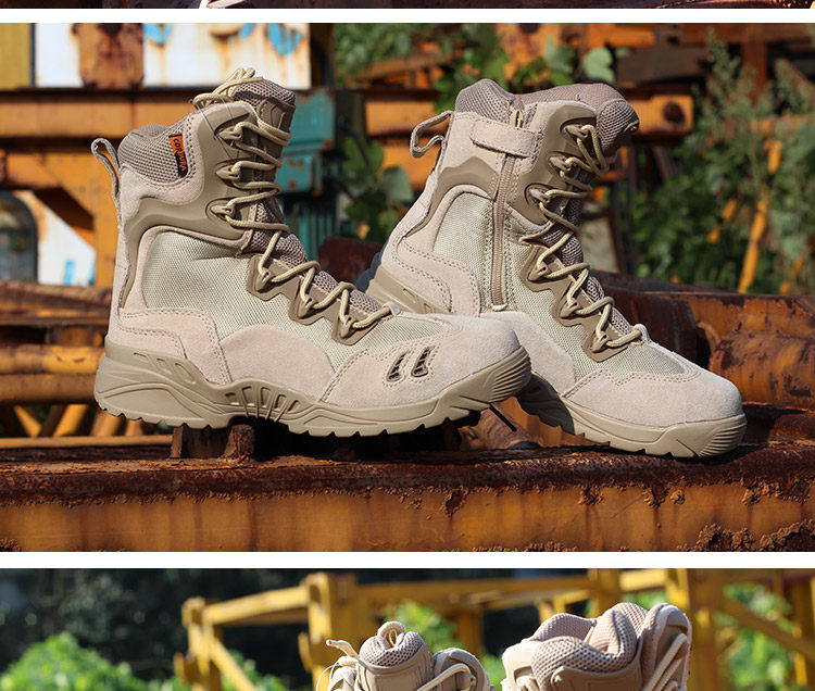 Boots militaires en cuir - porter - Ref 1397123 Image 7