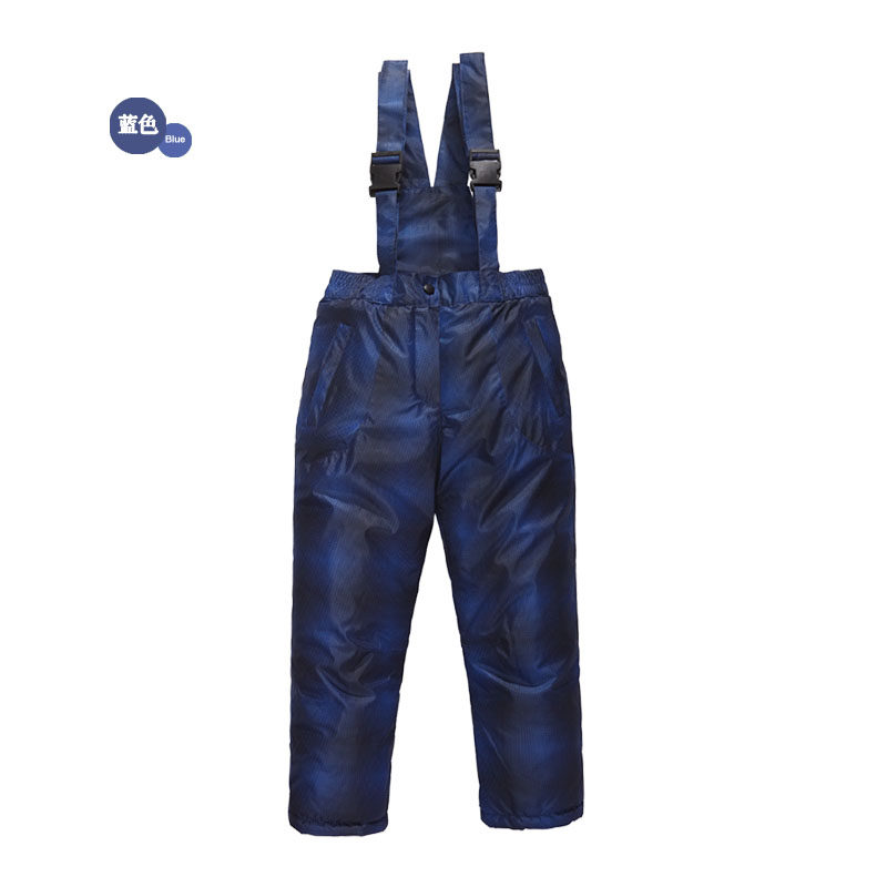 Children's ski pants male and female children windproof and waterproof warm back with pants foreign trade original single-Taobao