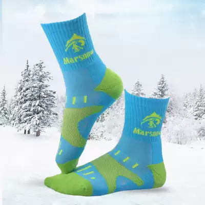 Outdoor winter parent-child thick ski socks mountaineering hiking socks thick hat ring cotton socks sports running socks