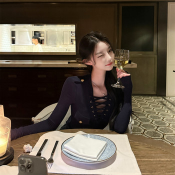 Kikmy [The Goddess of Femininity] Knitted Base Layer Top for Women, Autumn and Winter, Soft and Plush, Fleece-Lined to Keep Out the Cold