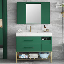 Nordic Integrated Bath Cabinet Combination Wash face wash washroom Wash Terrace Floor Type Intelligent Light Lavish Feng Shui Mirror Cabinet