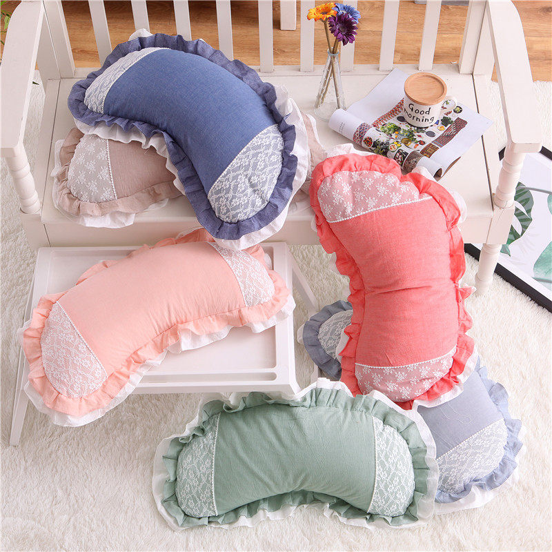 Buckwheat pillow Han version washed cotton side pillowcase lunar tooth type millet shell soft pillow core shoulder protection cervical spine health care pillow