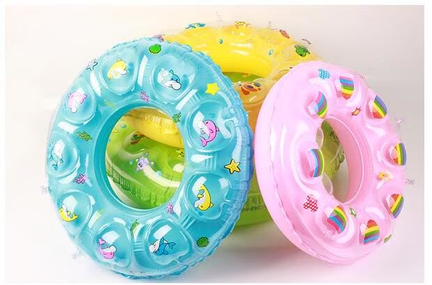 Đàn ông và phụ nữ cô gái cầm tay cô gái trang trí học sinh suối nước nóng trẻ em bơi vòng 1-3 tuổi phim hoạt hình mùa hè sơ sinh - Cao su nổi phao đỡ cổ