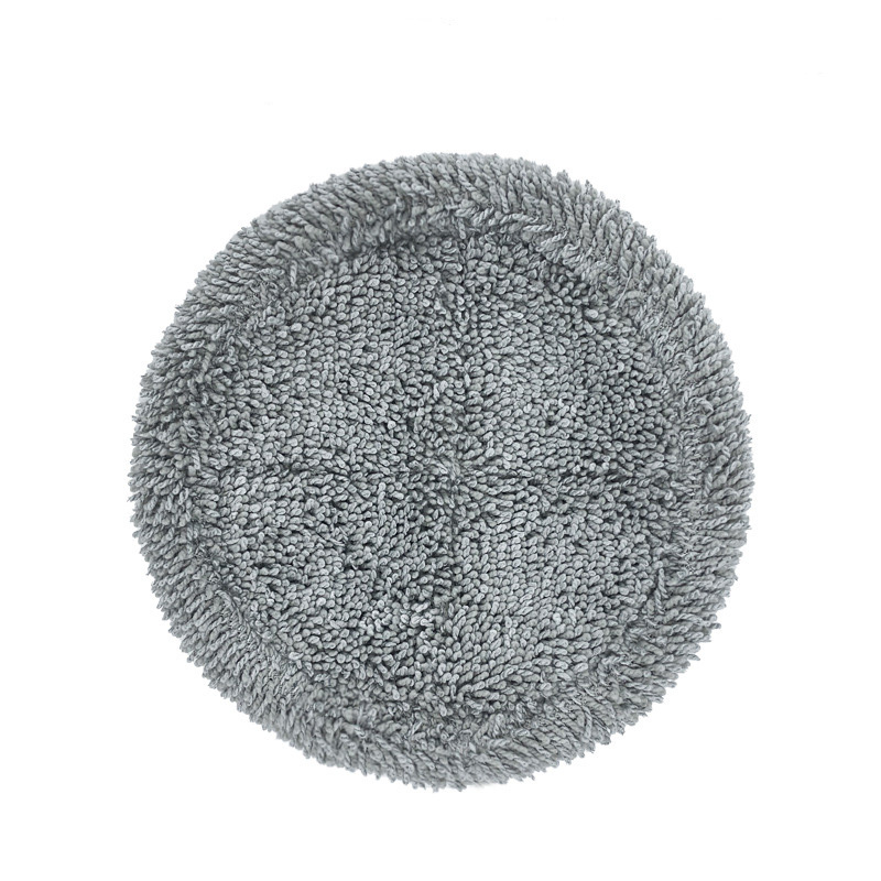 Thickened Edge-Sealed Round Double-Headed Rotating Mop Cloth, Absorbent Electric Mop Replacement Cloth Cleaning Pad