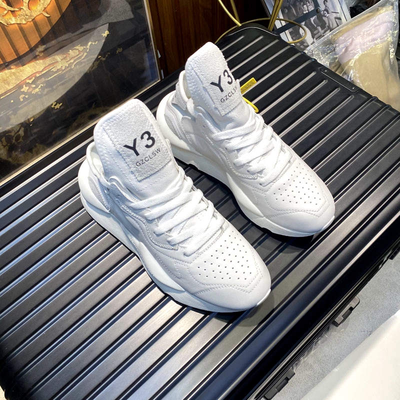 European Style White Sneakers Y3Gzclsw Men's Shoes Summer New Genuine Leather Breathable Couple Shoes Lightweight Versatile Casual Shoes