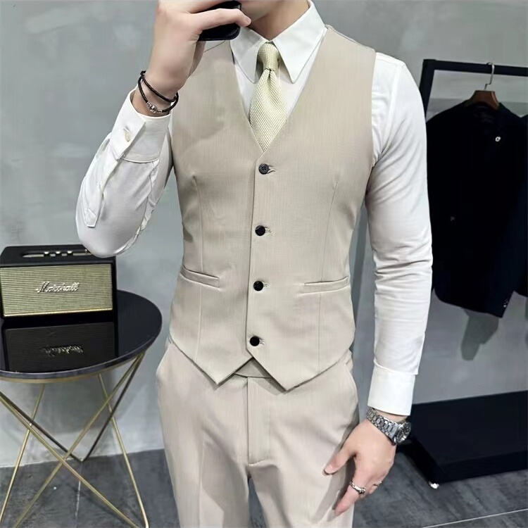 Men's Vest Suit, Groomsmen Group Shirt, Dress Pants, Suit, Vest Three-Piece Set, Business Formal Wear, Wedding Dress Men's Vest Suit, Groomsmen Group Shirt, Dress Pants, Suit, Vest Three-Piece Set, Business Formal Wear, Wedding Dress